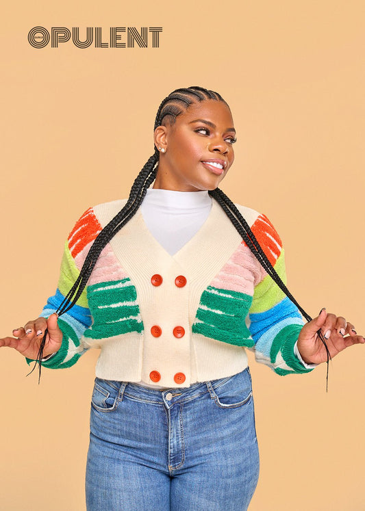 In Living Color Cardigan Turtleneck Shirt - Opulent Gurlz