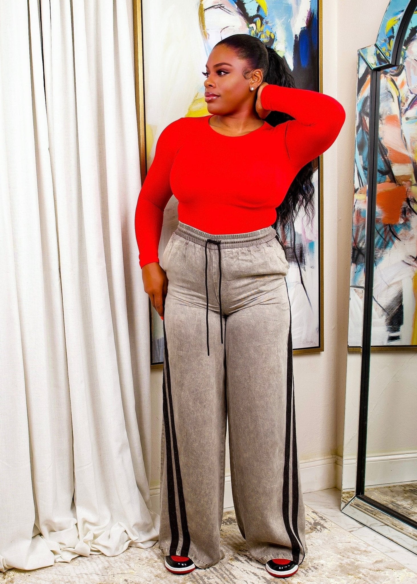 Miss Relaxed Pants (Black) - Opulent Gurlz